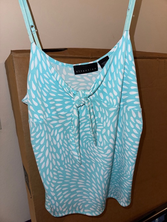 attention Tops - Attention Cami Top, Beautiful Aqua Color, Adjustable Spaghetti straps, EUC (CL)